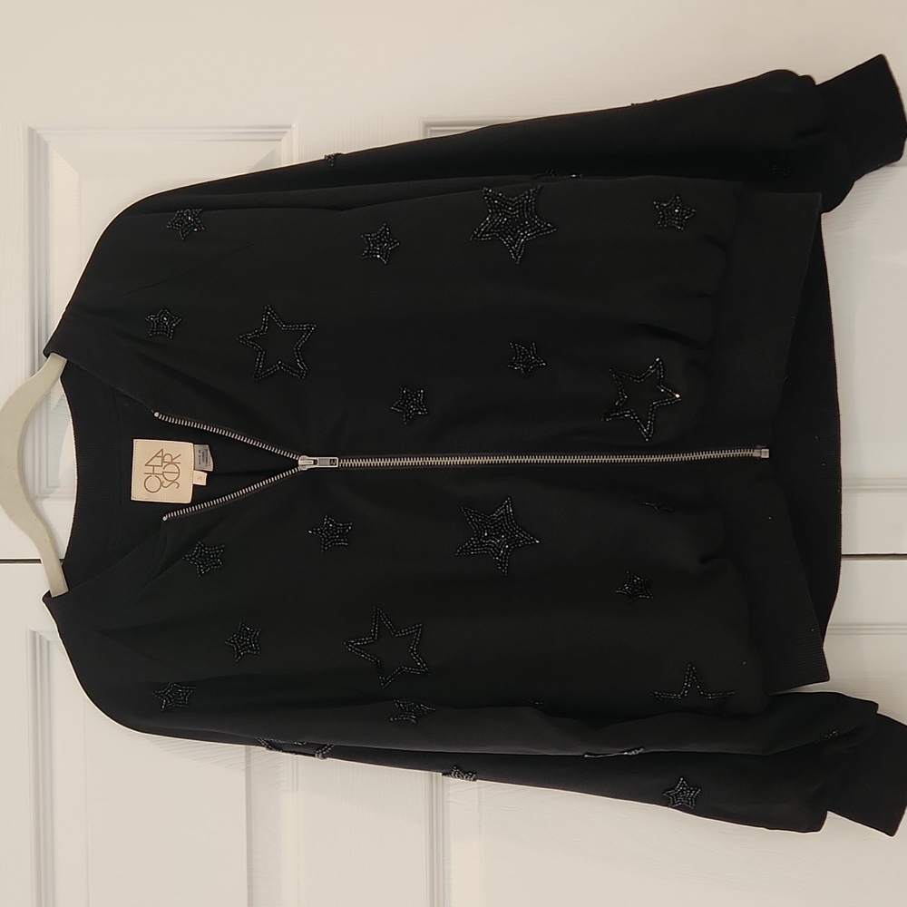 Chaser Stars Beaded Bomber Jacket